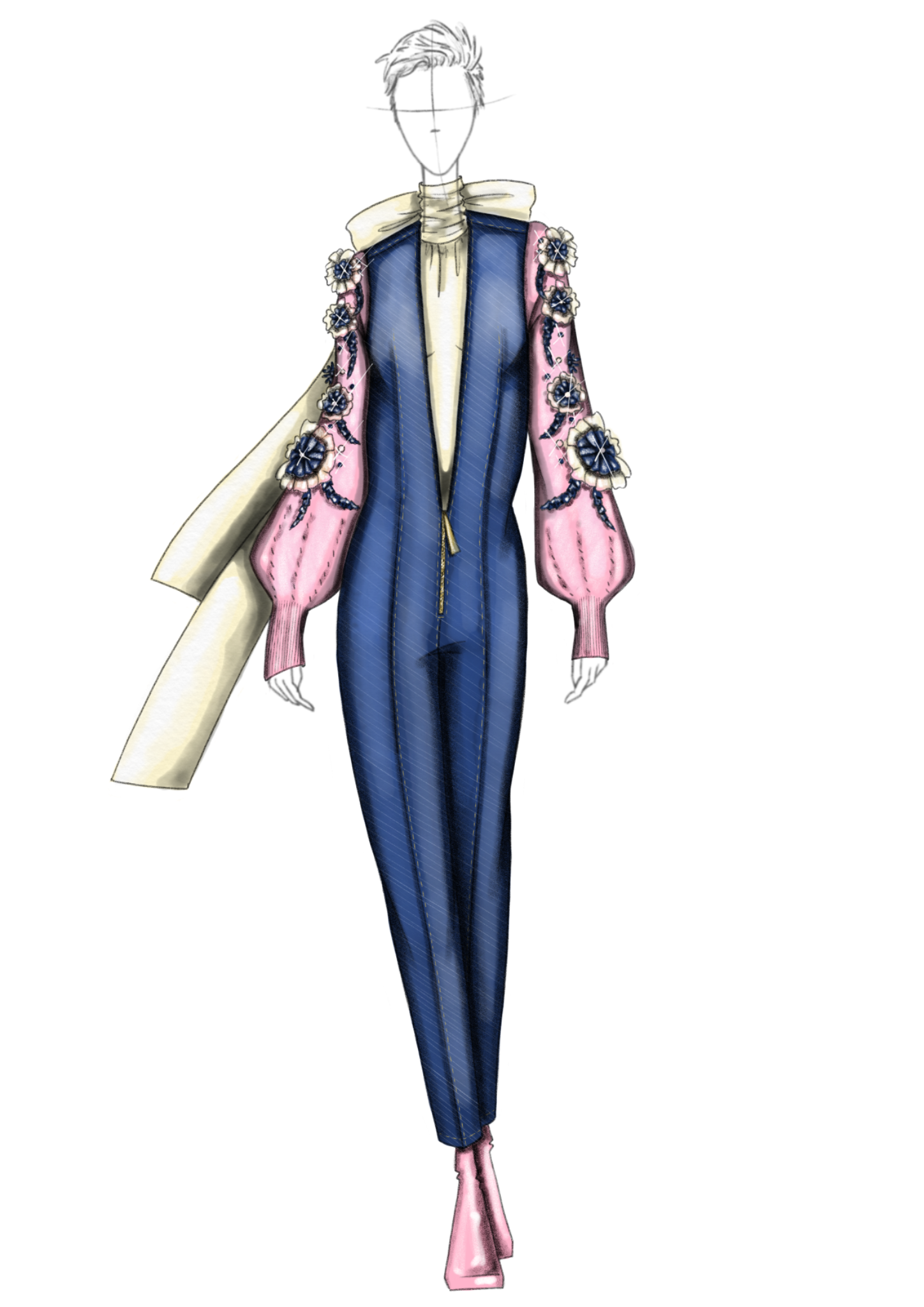 Denim & Knit outfit 06
