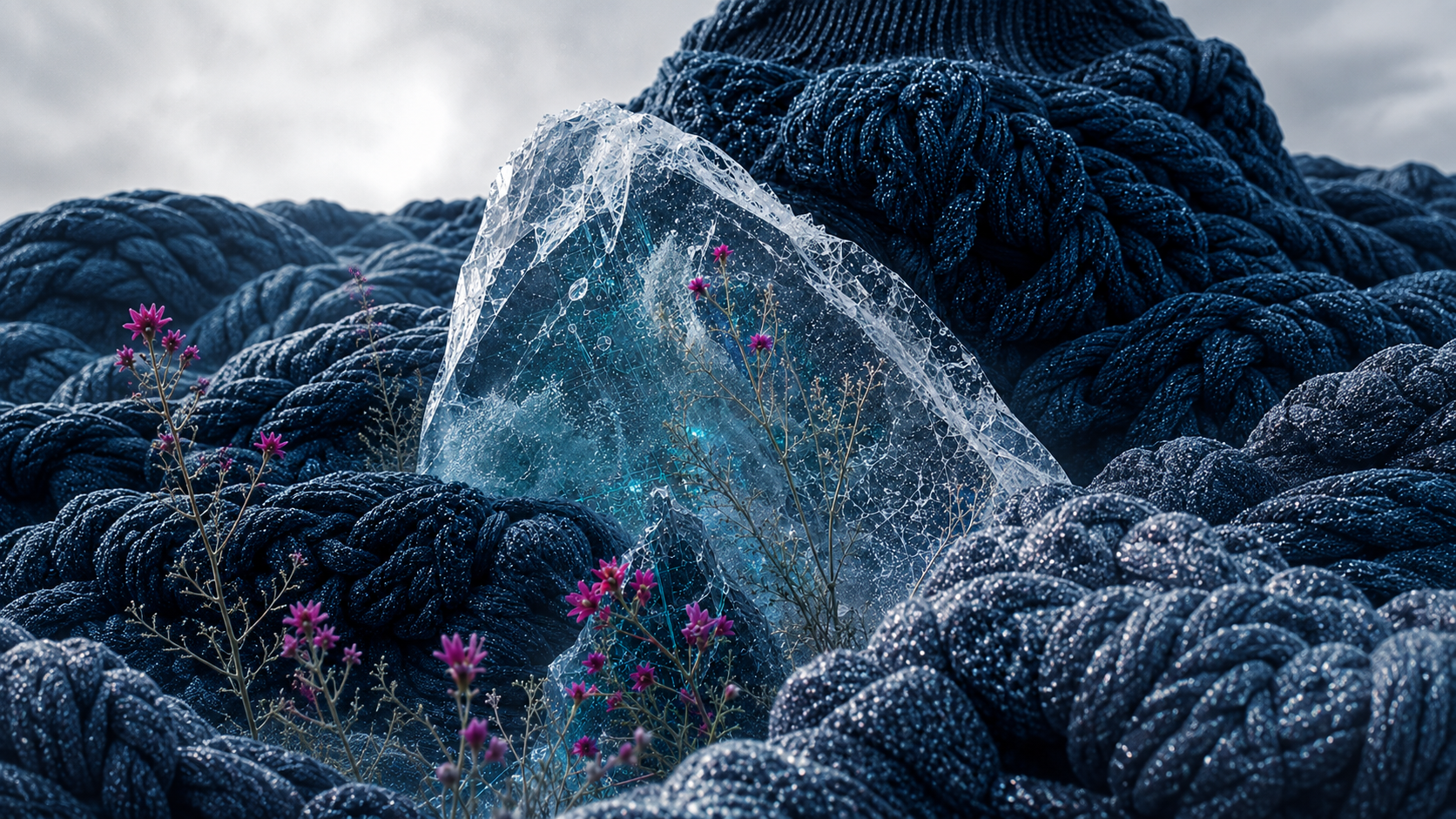 Modern Hibernation frozen knitwear landscape