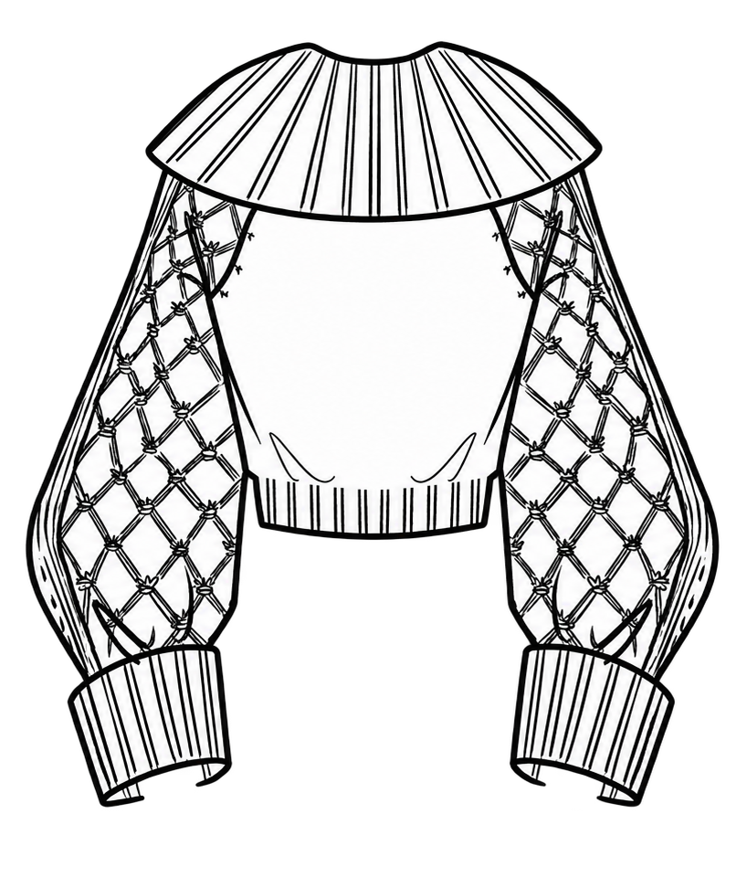 Cardigan technical back