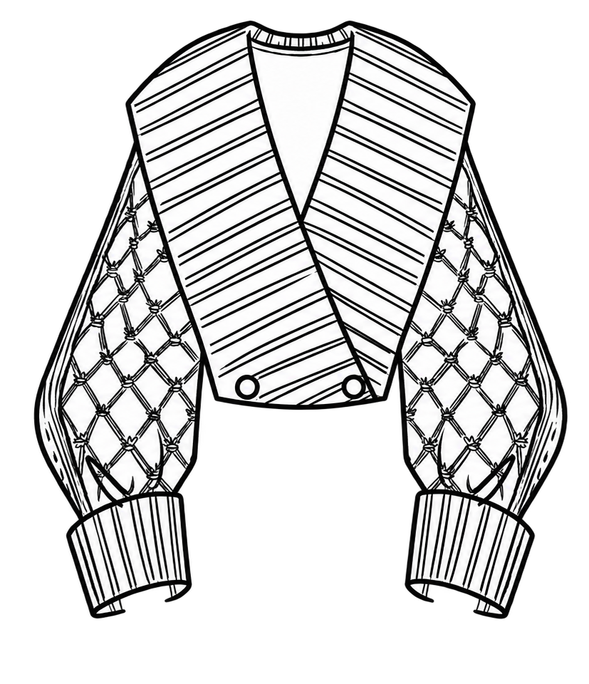 Cardigan technical front