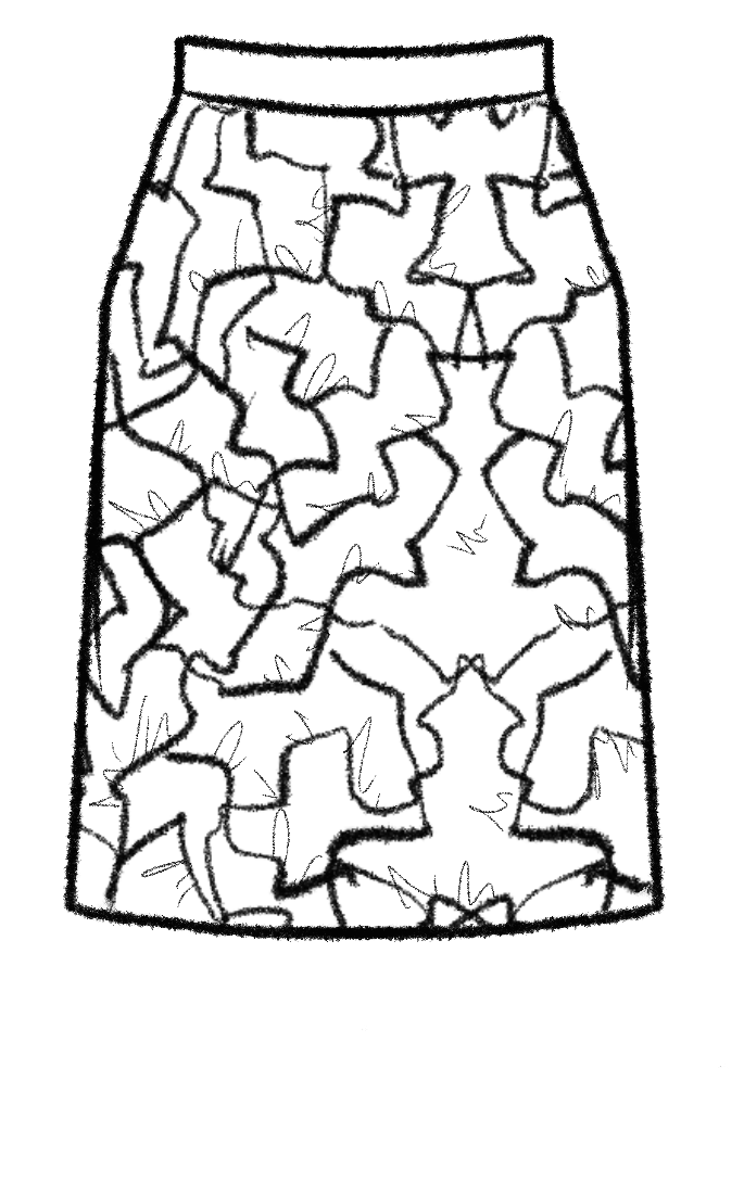 Skirt technical back