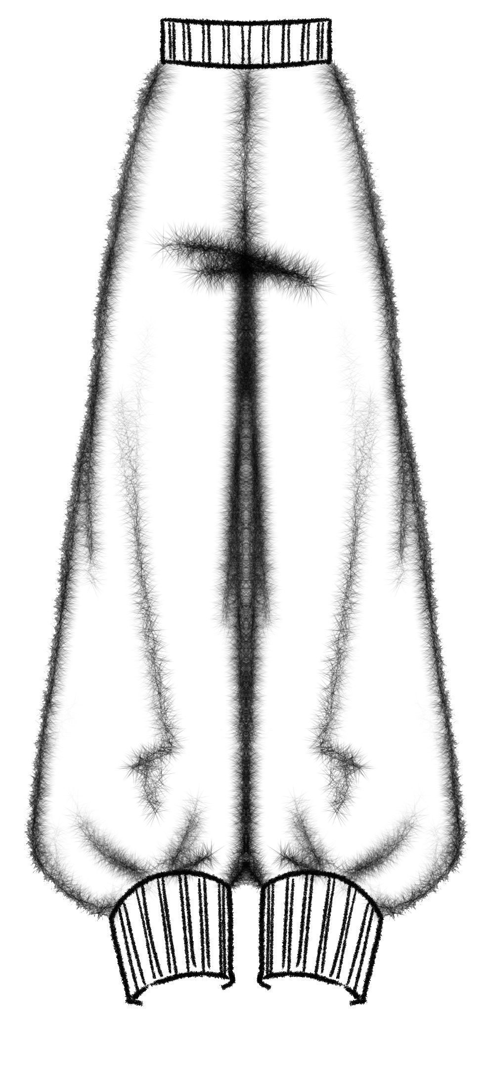 Trouser technical back