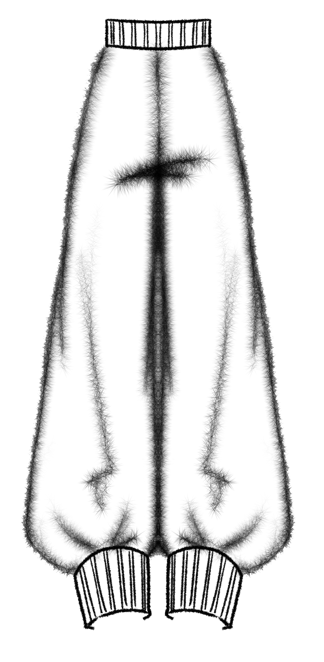 Trouser technical front