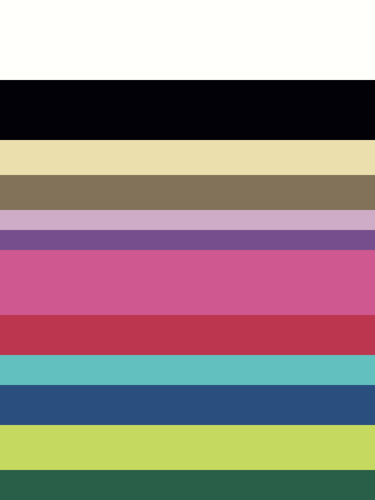 The Pop Artisan approved colour palette