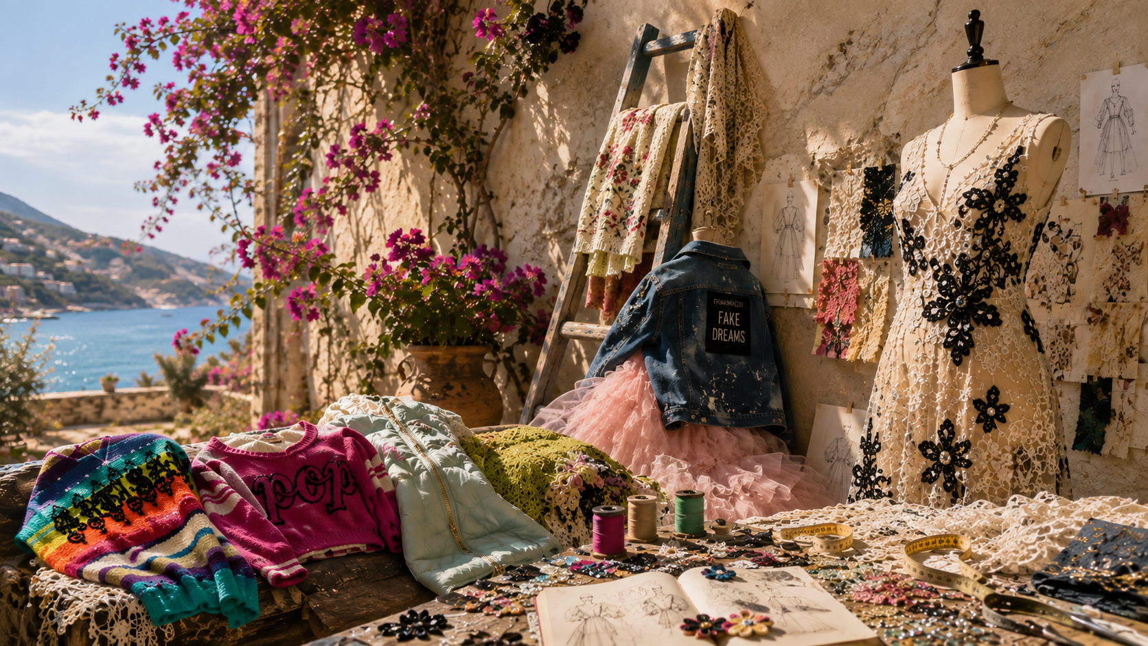 The Pop Artisan colour, denim and crafted surface atmosphere