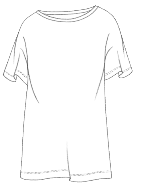 Layering tee technical front