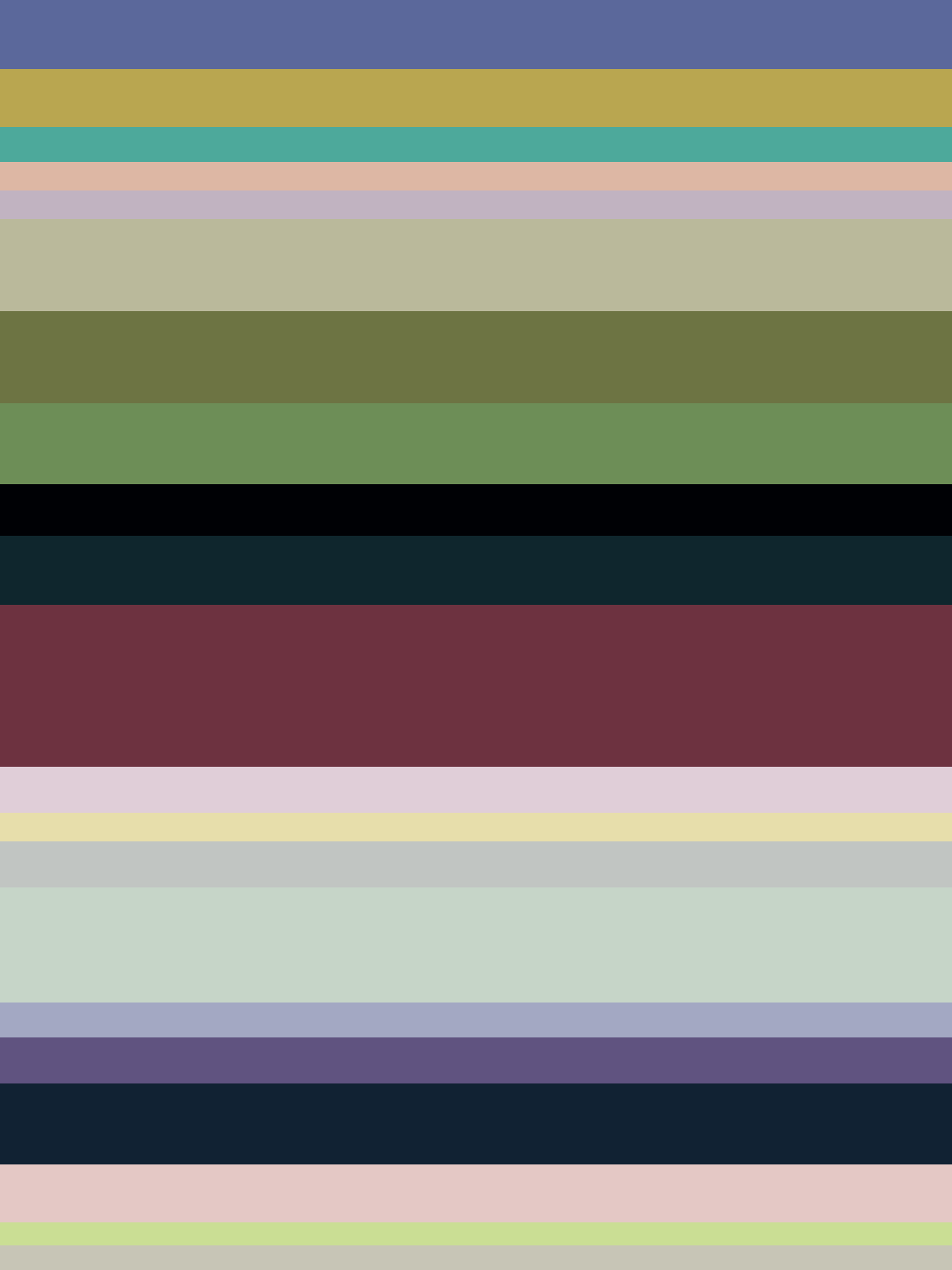 World Needs Some Cold approved colour palette