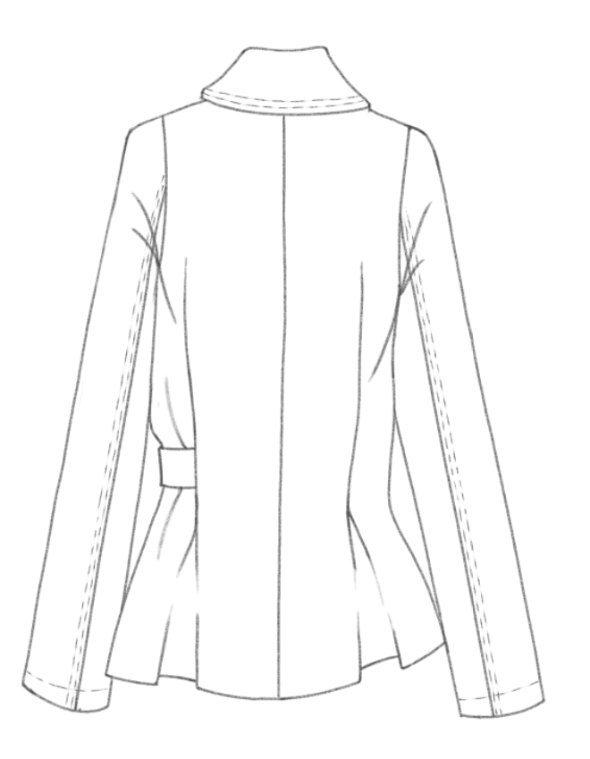 Tailored jacket technical back