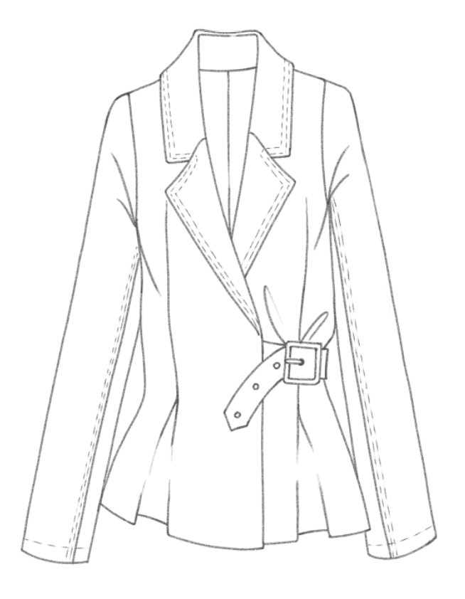 Tailored jacket technical front