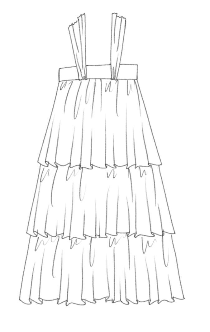 Tiered top technical back